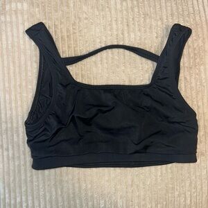 M black womens sports bra